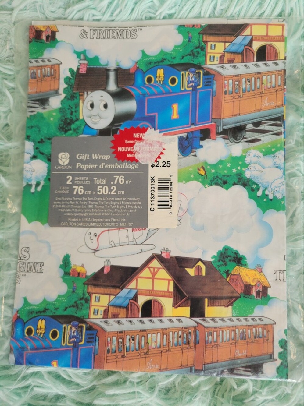 Vintage UNOPENED Thomas And Friends Wrapping Paper 1993